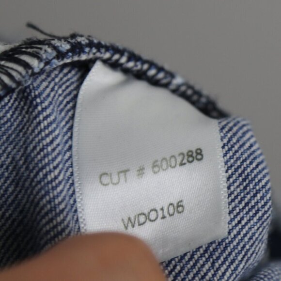 RtA Boyfriend Denim Straight Ryder Paint Distressed Washed Cross 28 Jeans - Picture 10 of 11